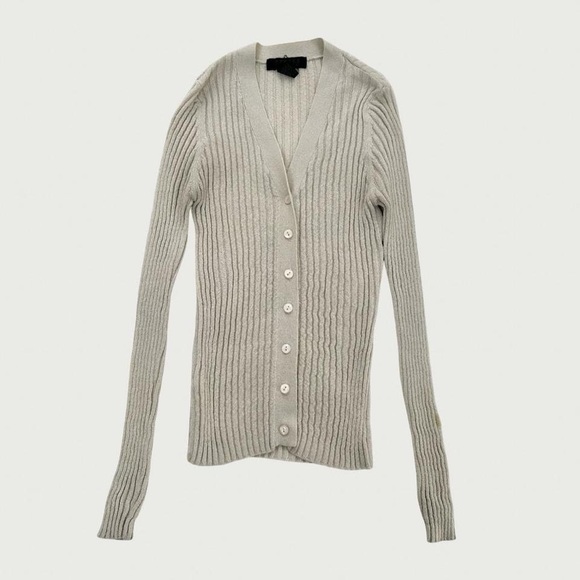 Express Sweaters - 90s Express Beige Cardigan